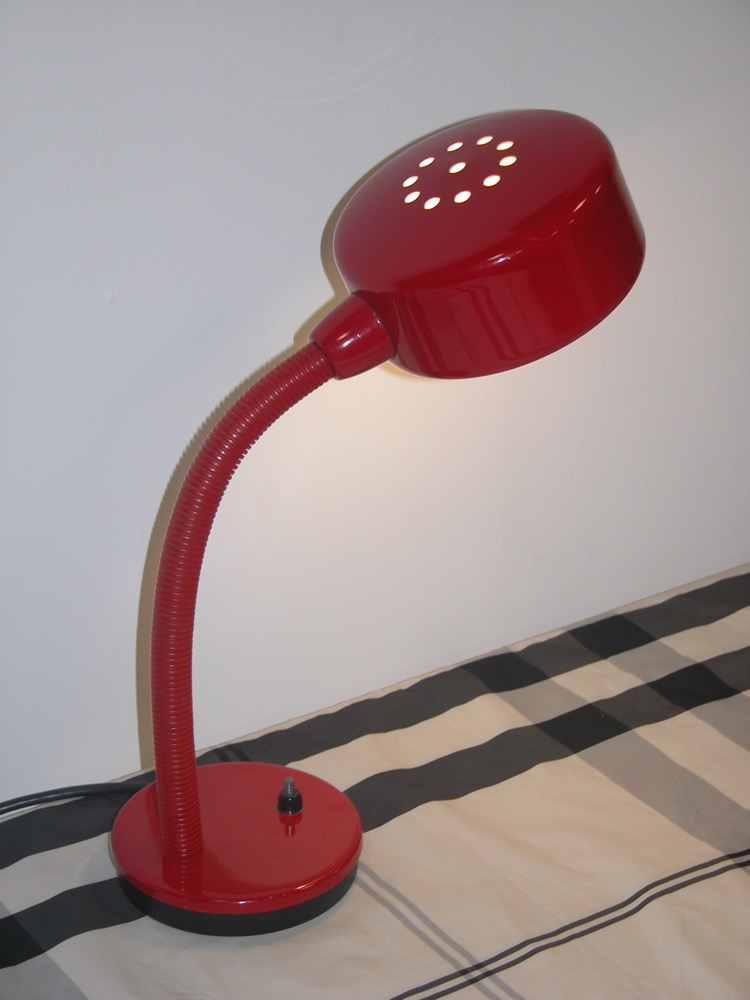 VTG Red Table Lamp