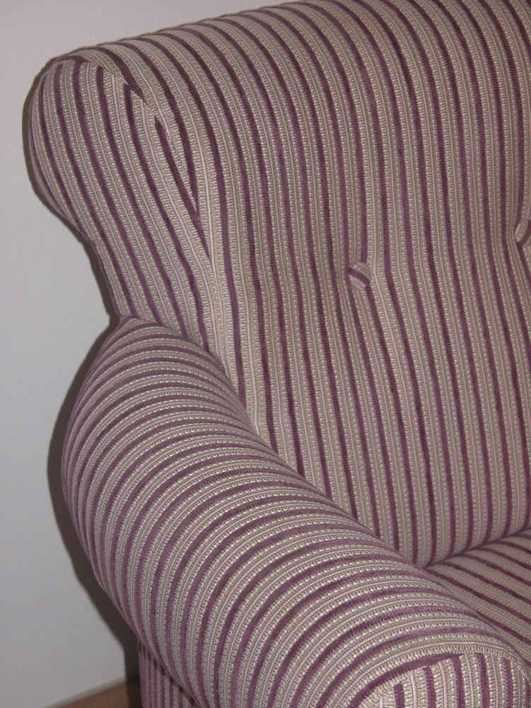 VTG Stripe Fabric Sofa